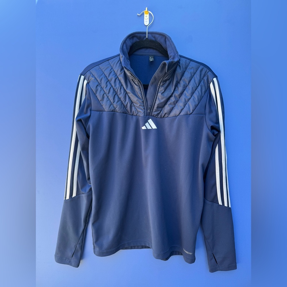 Adidas Quilted Navy Performance Jacket - image 1